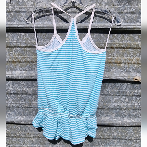 Striped Open Back Babydoll Aeropostale Top - Picture 7 of 16